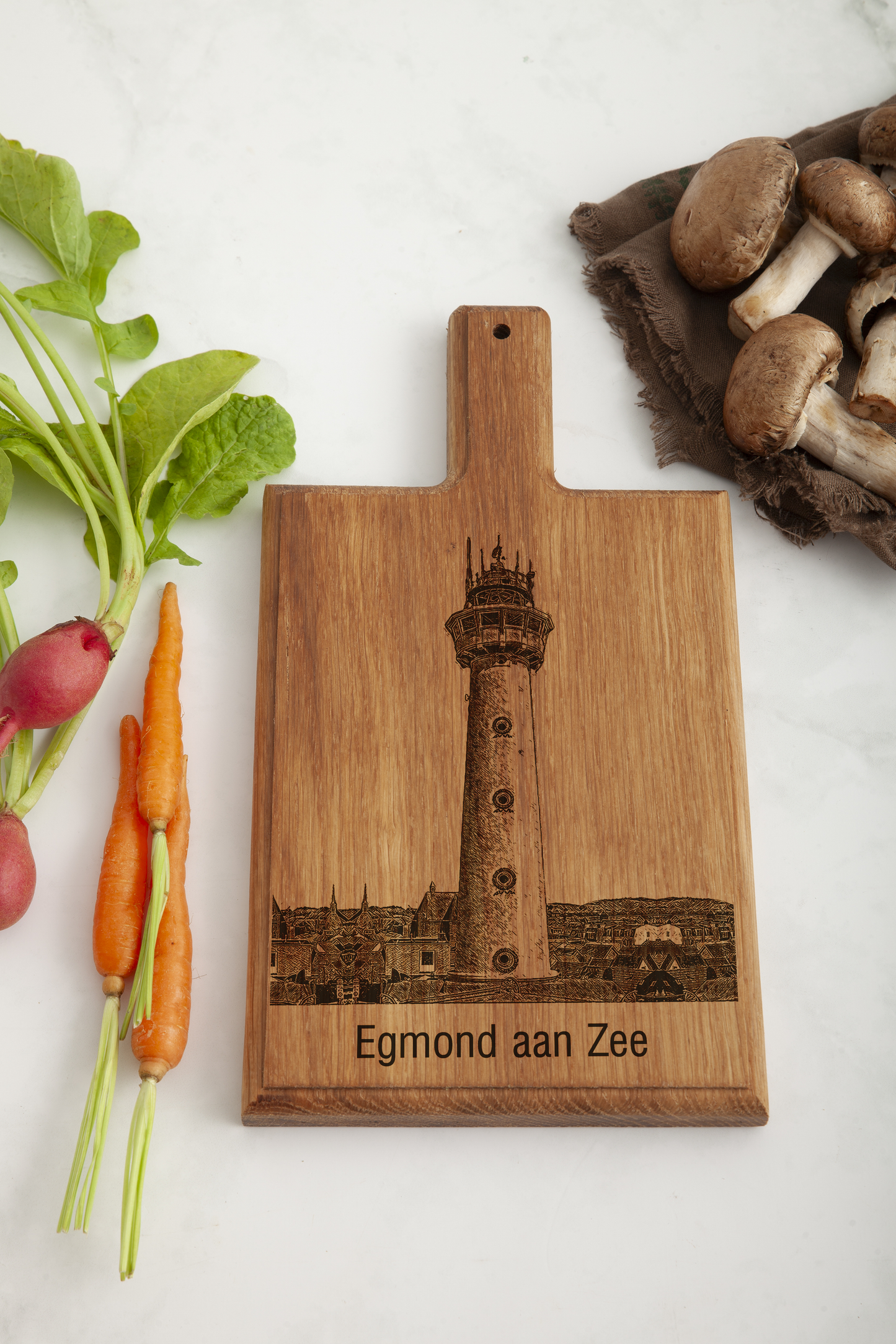 Egmond aan Zee Vuurtoren Cheese Board - Beech Wood