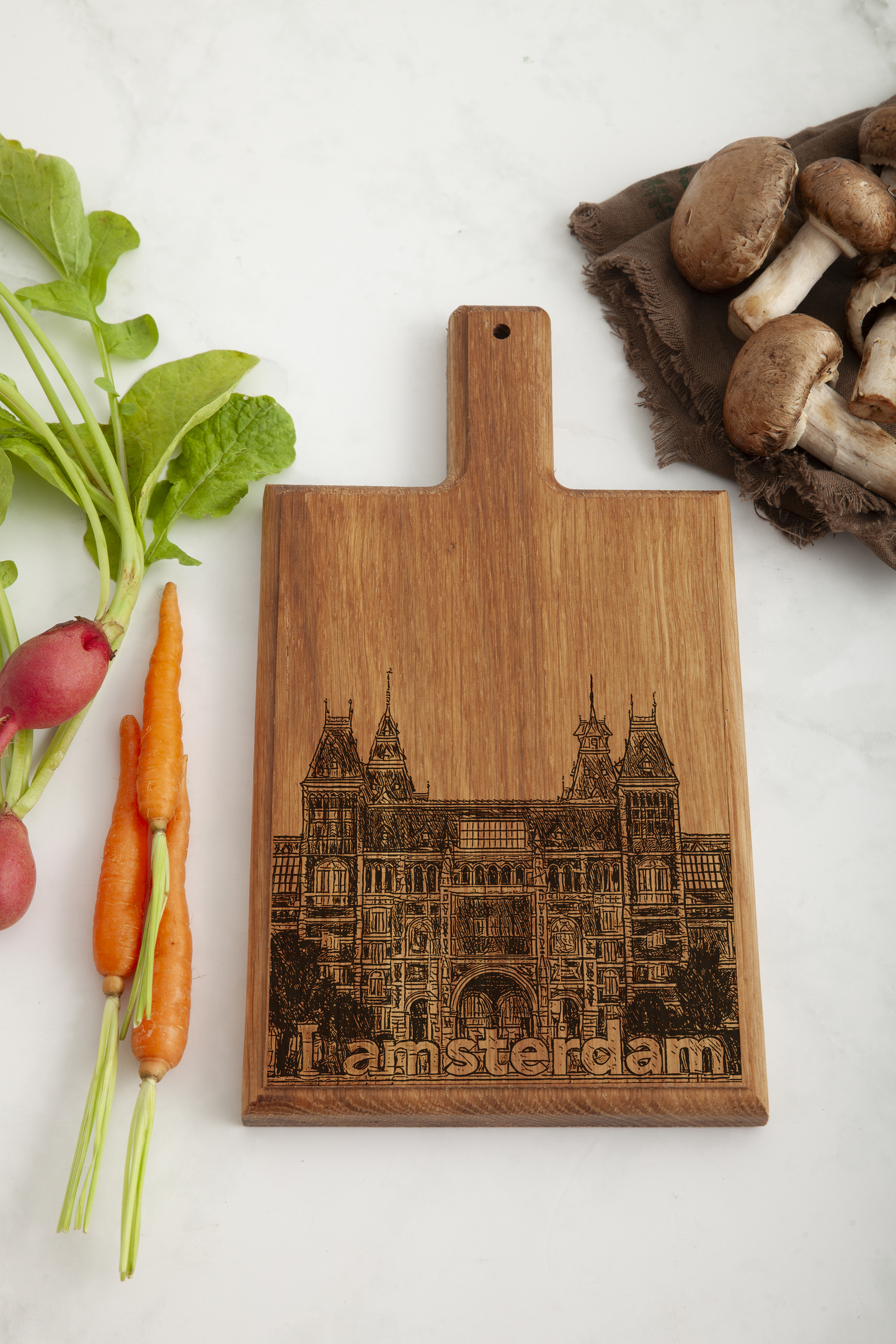 Amsterdam Museumplein Cheese Board - Beech Wood