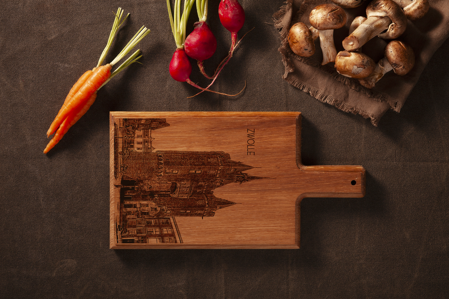 Zwolle Sassenpoort Cheese Board - Beech Wood