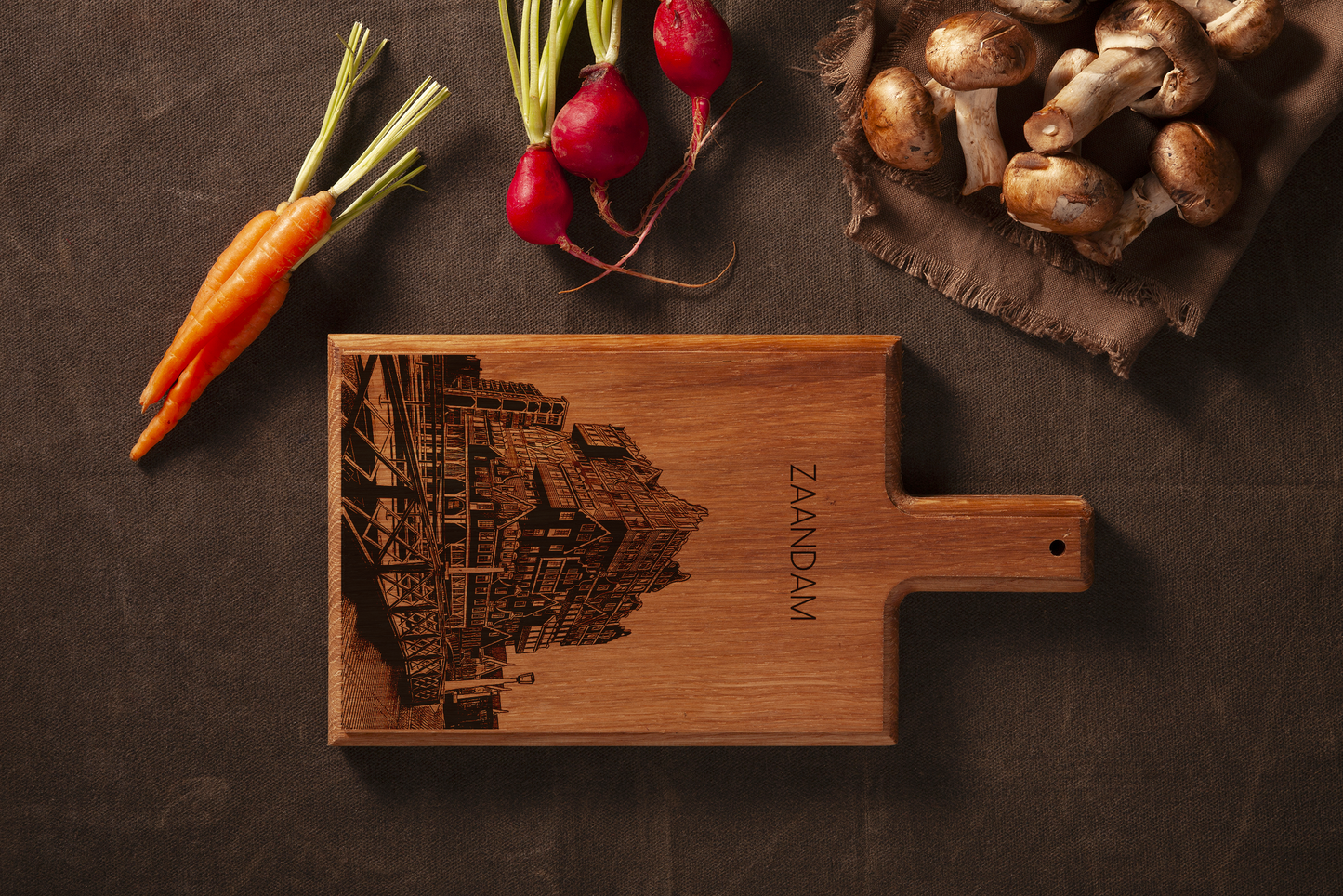 Zaandam – Handmade Beechwood Serving & Cheese Board (28 × 15 cm)