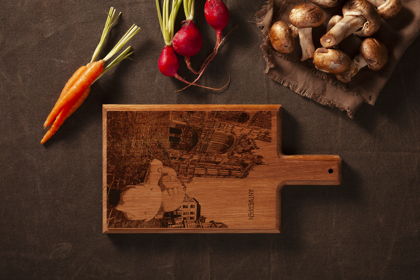 Antwerp Wooden Cheese Board – 28 x 15 cm