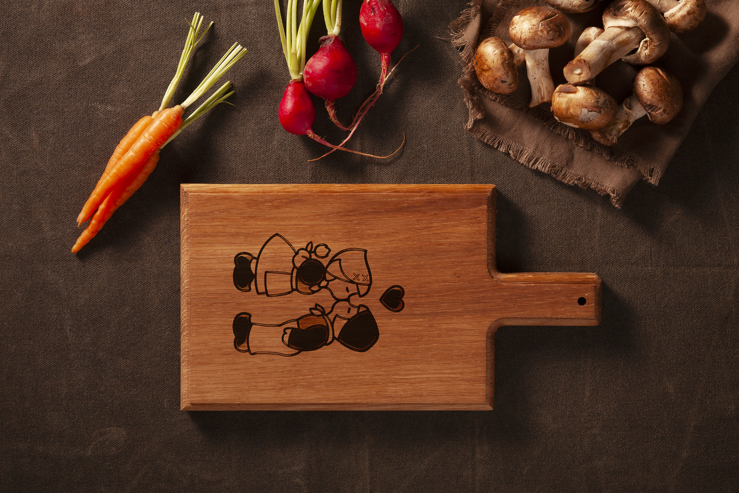 Nederlandse Kus Kaasplank - Beukenhout