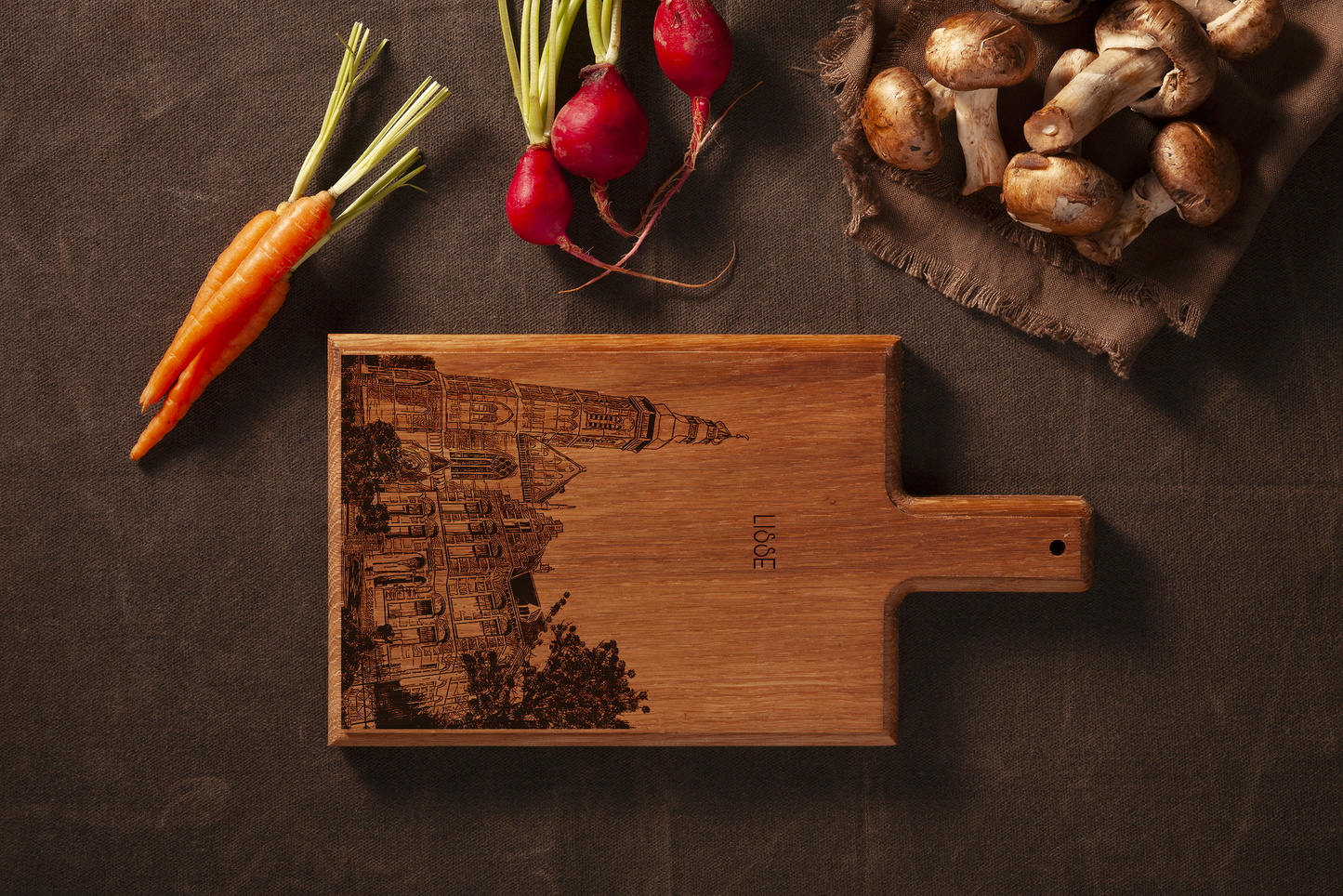 Lisse St. Agatha Kerk Cheese Board - Beech Wood