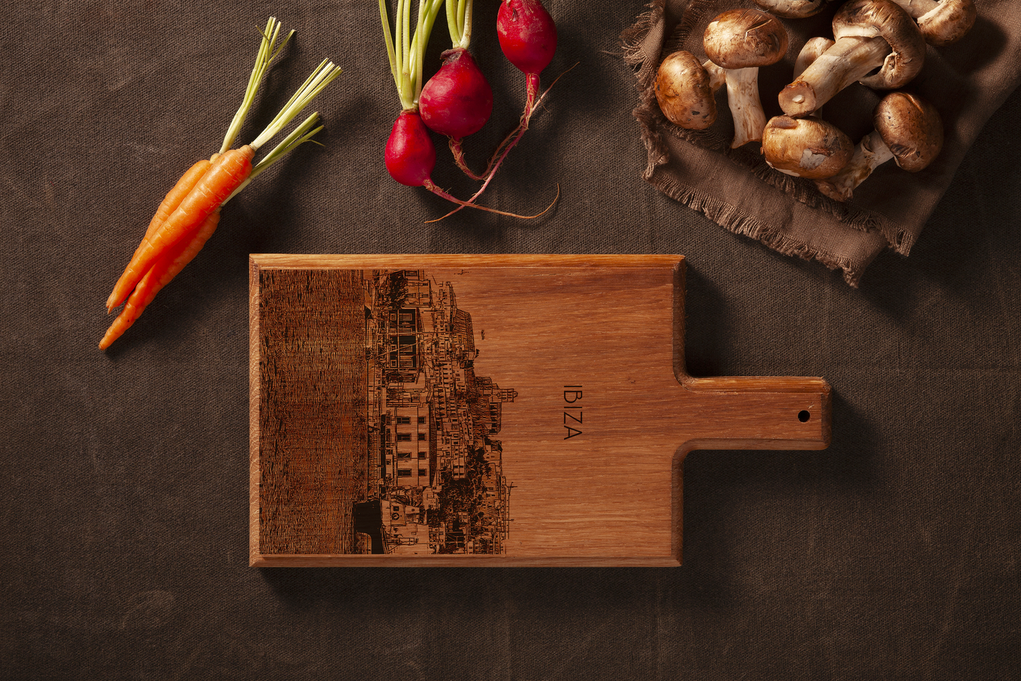 Ibiza Old Town Wooden Cheese Board – 28 x 15 cm (Copy)