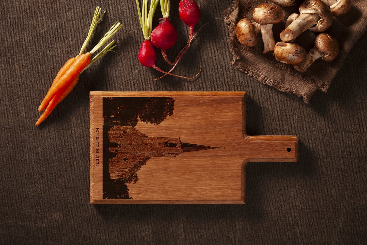 Noordwijkerhout Witte Kerk Cheese Board - Beech Wood