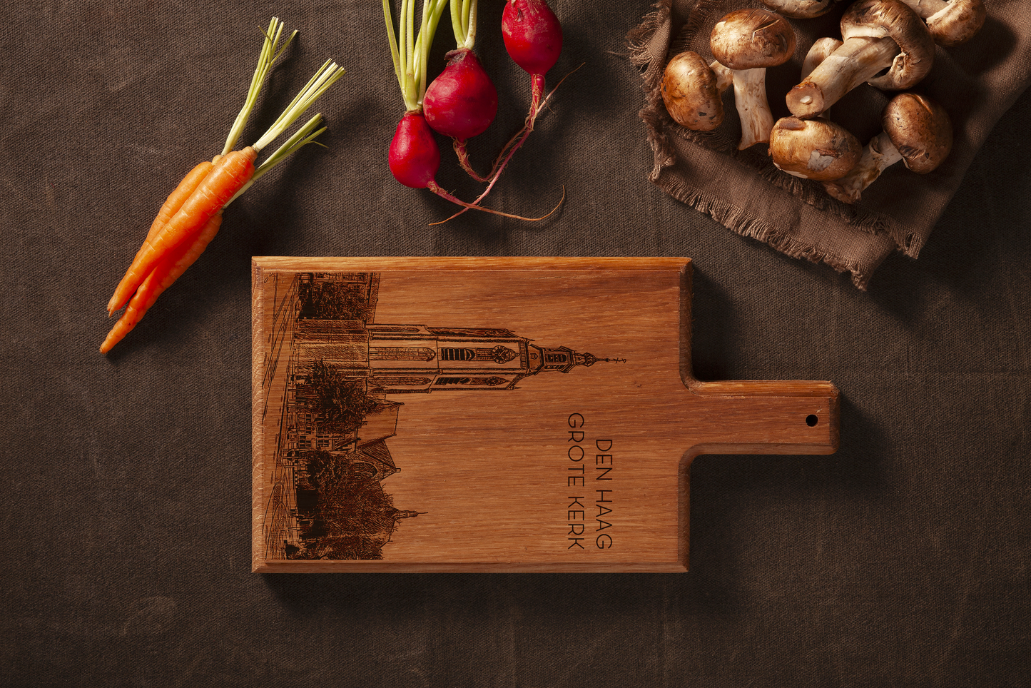 Den Haag Grote Kerk Cheese Board - Beech Wood