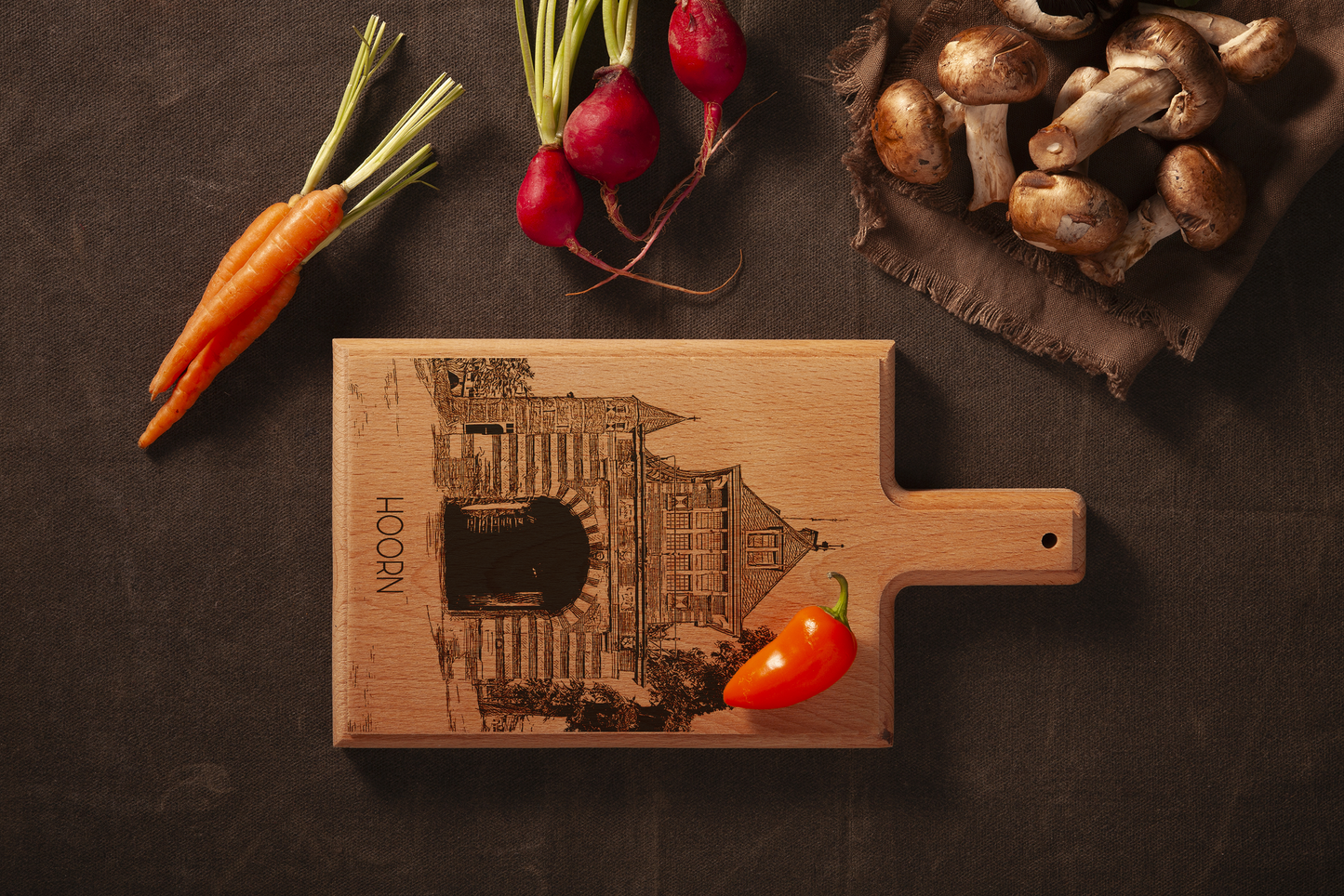 Hoorn - Oosterpoort Cheese Board - Beech Wood