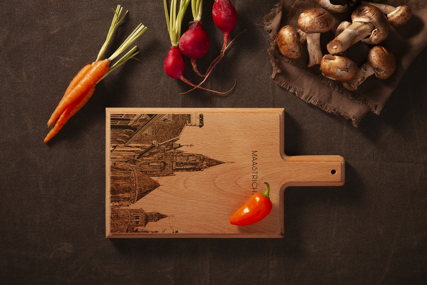 Maastricht Saint Janskerk Cheese Board - Beech Wood