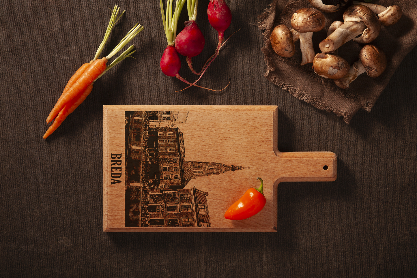 Breda Cheese Board - Beech Wood