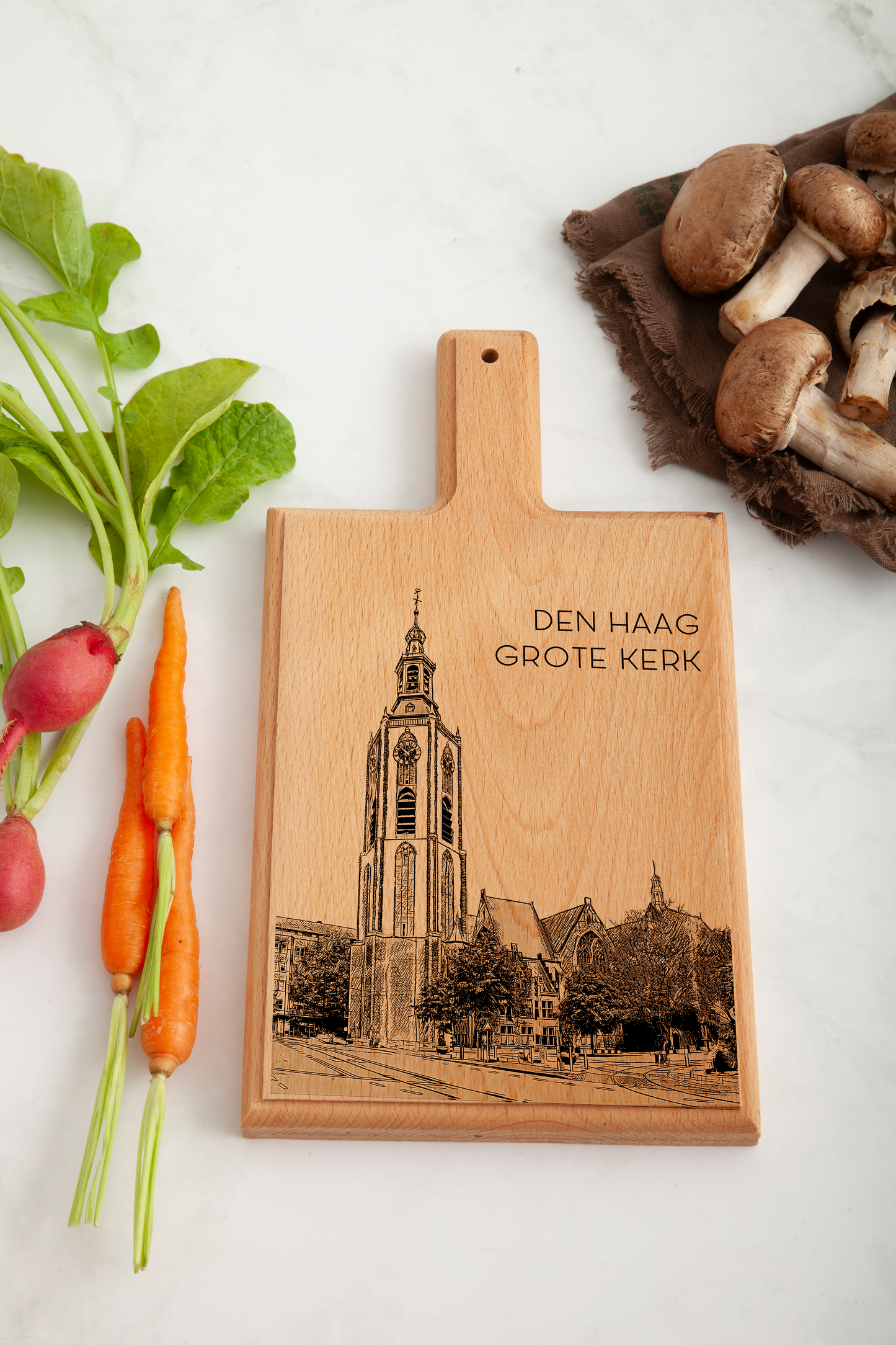 Den Haag Grote Kerk Cheese Board - Beech Wood